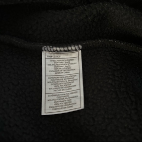 Reebok Full Zip Up Logo Jacket Black XLarge Pockets Mixed Media Athleisure NWOT - Picture 8 of 13